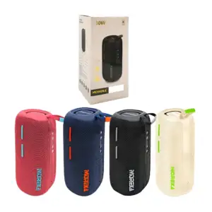 Bocina inalámbrica moreka, cilíndrica, portátil con asa y sonido 360,…