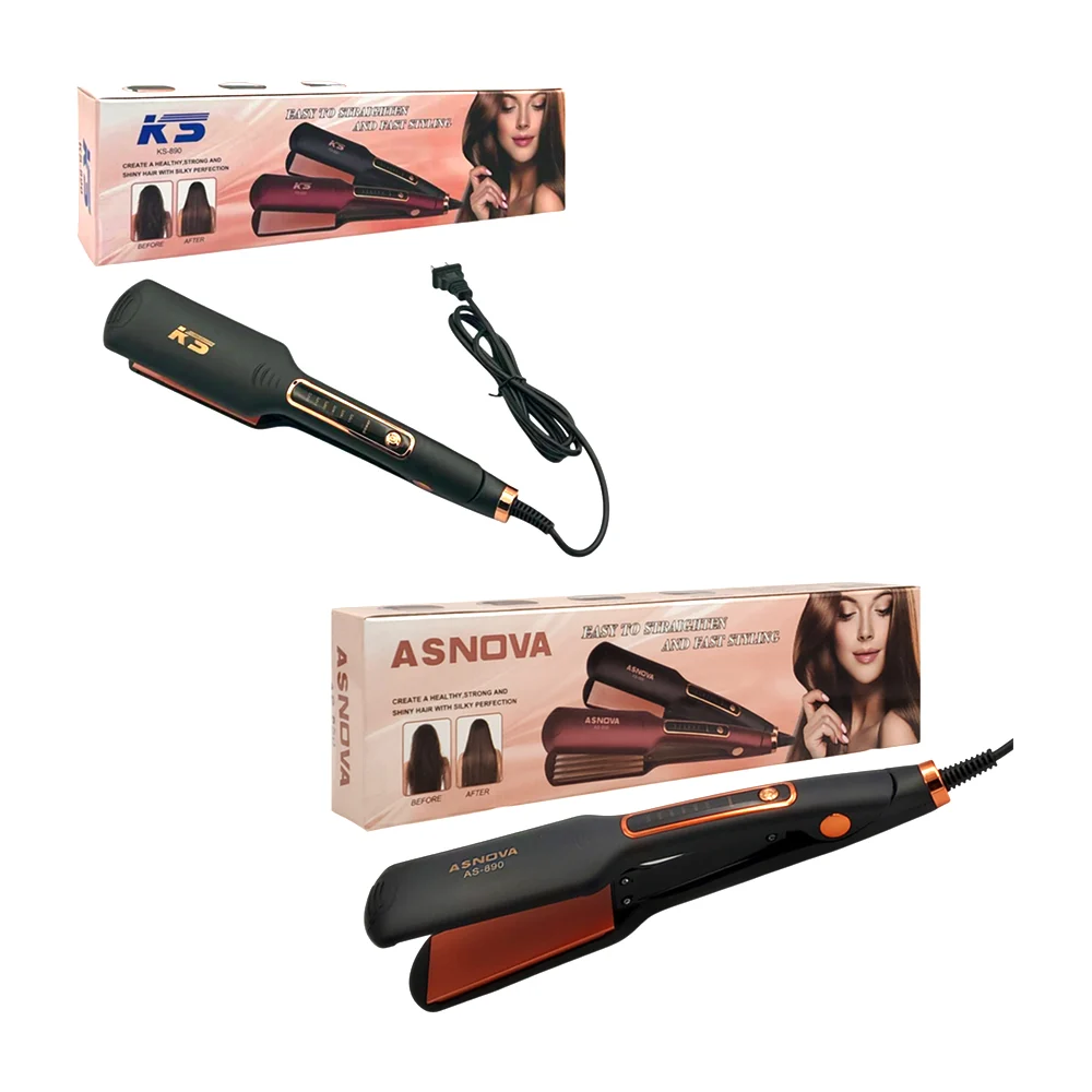 Plancha alisadora ks con 6 niveles de temperaturas para el cabello, 6…