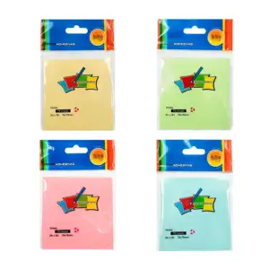 Paquete con 70 post it de 76x76mm, colores en tono pastel, variedad d…