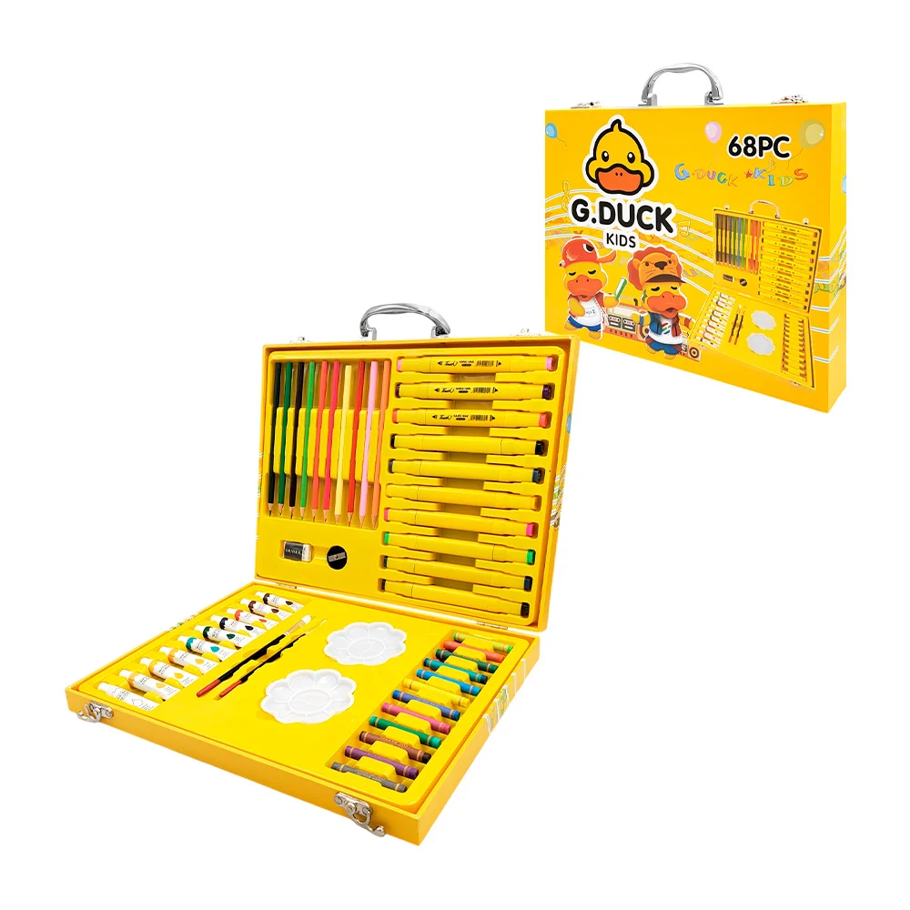 Set de arte con 68pzas para colorear y pintar / g duck kids