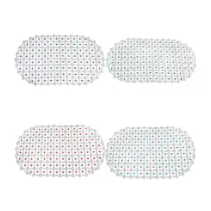 Tapete de baño ovalado con protección anticaídas, varios de colores, …