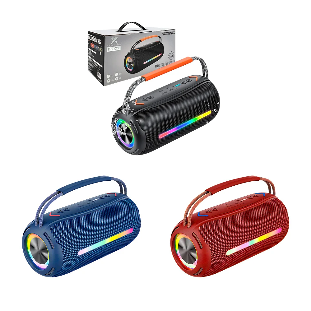 Bocina inalámbrica serie disco, cilíndrica, puerto tf, auxiliar y usb…