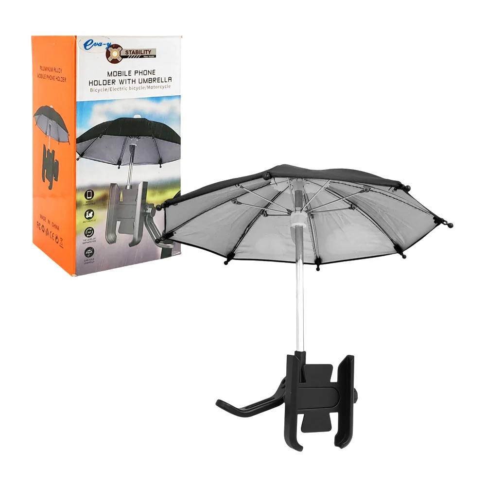 Soporte para el celular, ajustable a manubrio + paraguas para el celu…