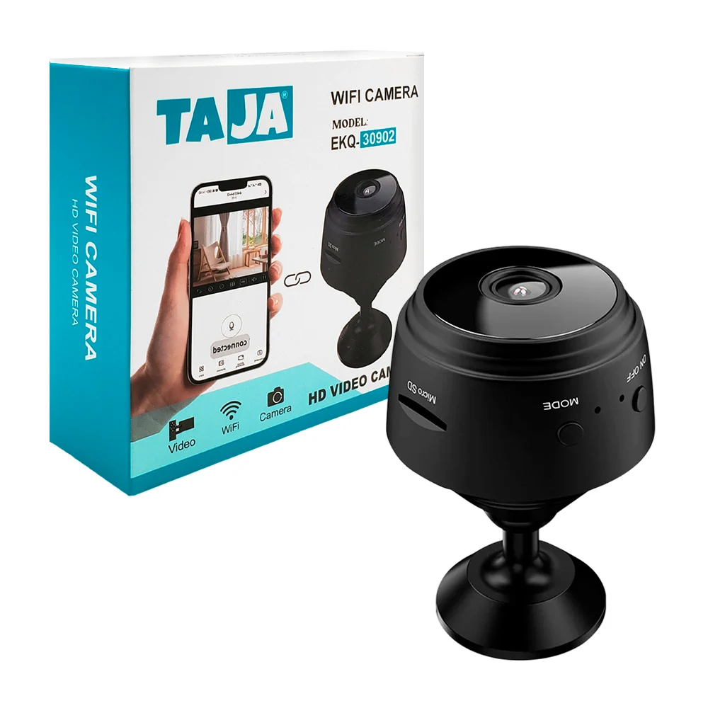 Cámara wifi taja, pequeña para escritorio, discreta, audio y video + …