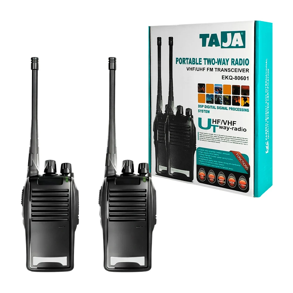 Par de radios taja para uso rudo de largo alcance con linterna integr…