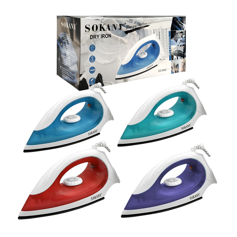 Plancha sokany de vapor para planchado en seco, 1000w, variedad de co…
