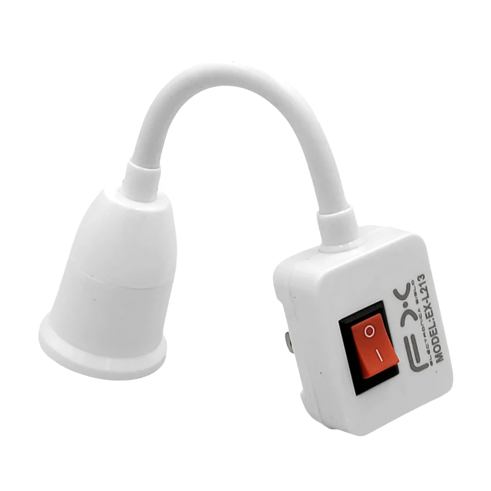 Socket fx con apagador y clavija bifásica, color blanco / ex-l213
