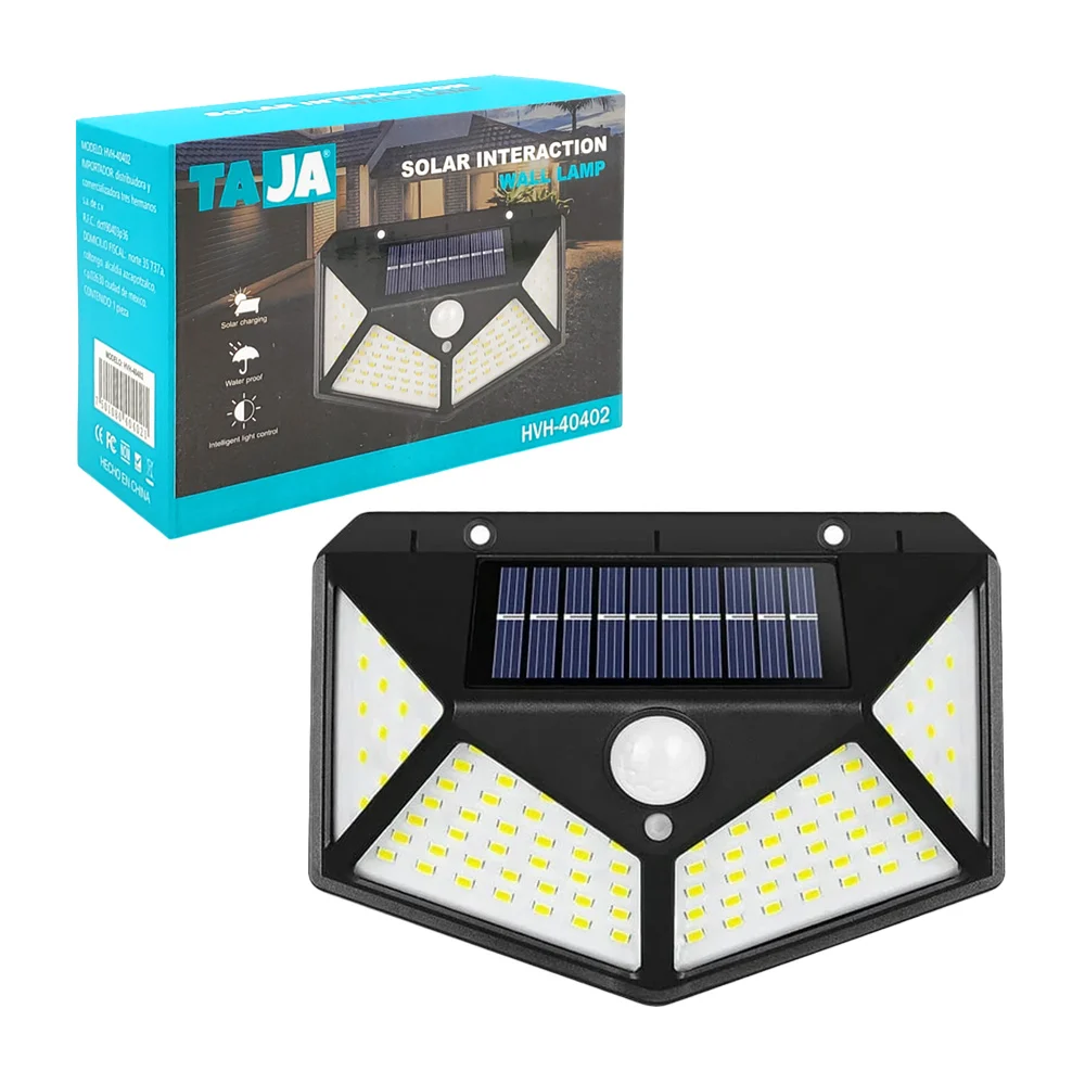 Lámpara solar taja para exteriores, uso rudo, sensor de movimiento y …