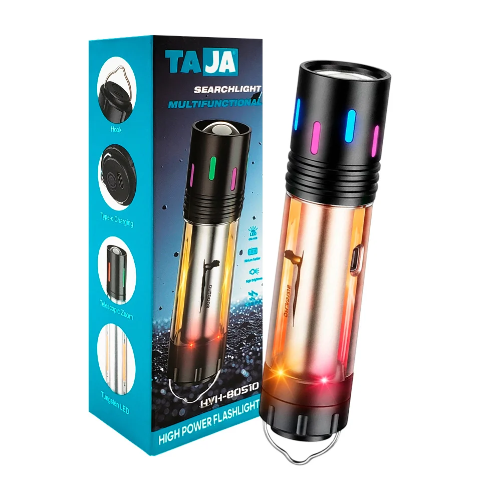 Linterna multifuncional de uso rudo con múltiples modos de iluminación
