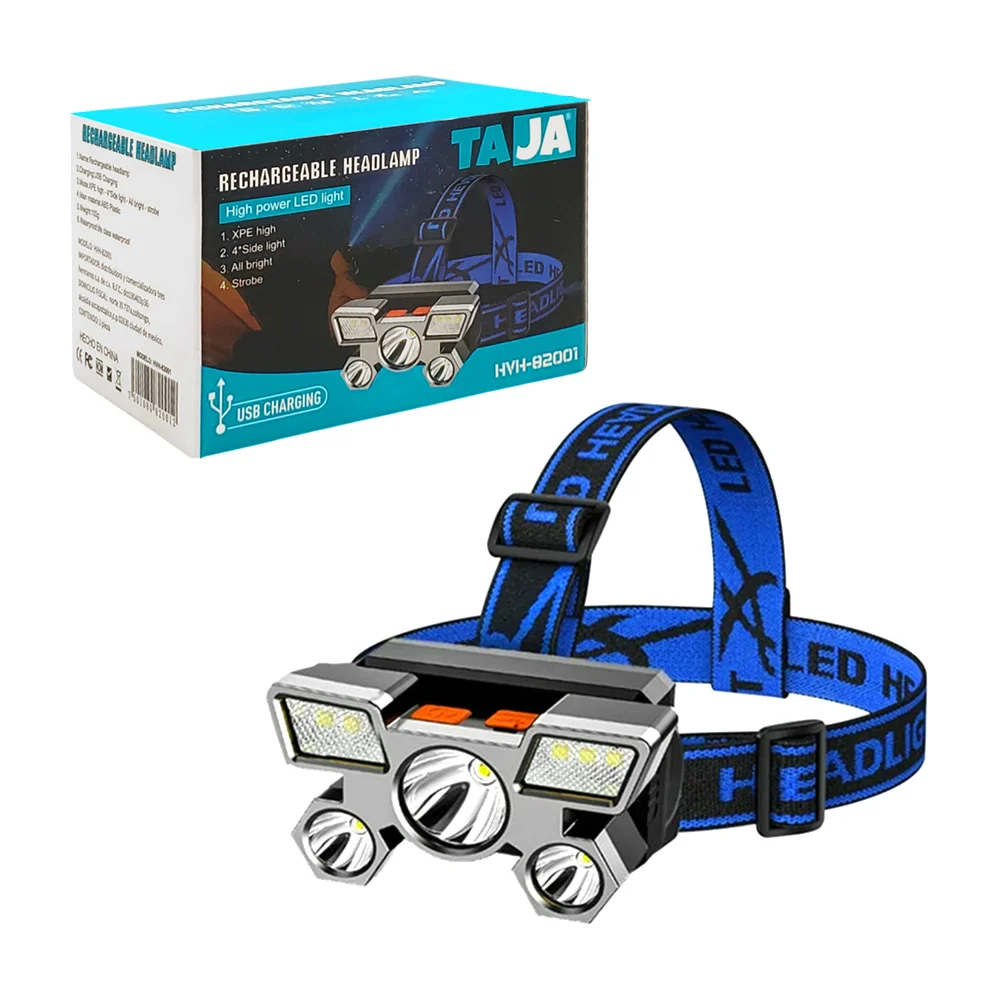Lámpara tipo minero con 5 paneles de luz, ajustable de alta potencia,…
