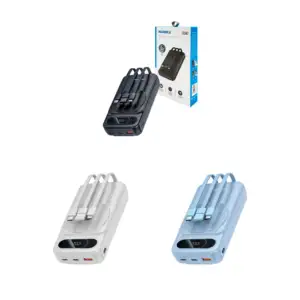 Power bank moreka de 15w con pantalla lcd, carga magnética, múltiples…