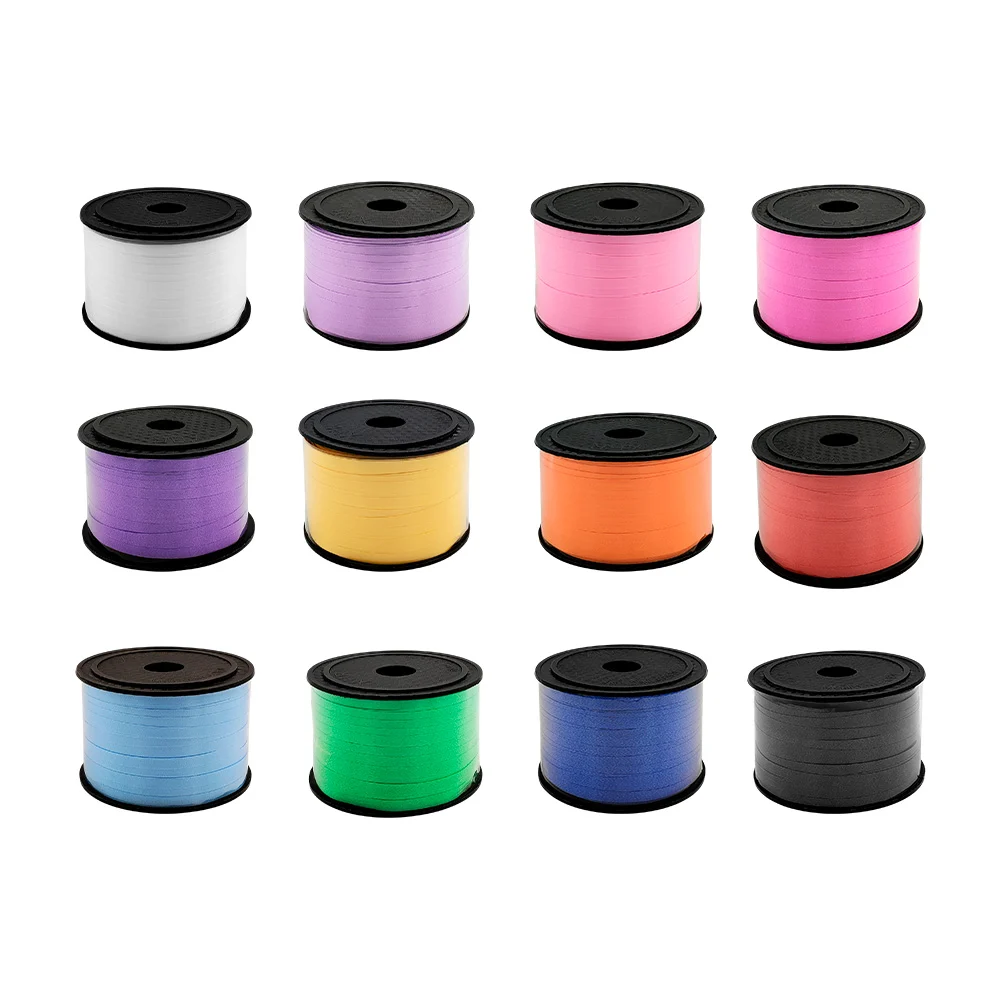 1pza Rollo de listón curling en color liso matte, variedad de colores…