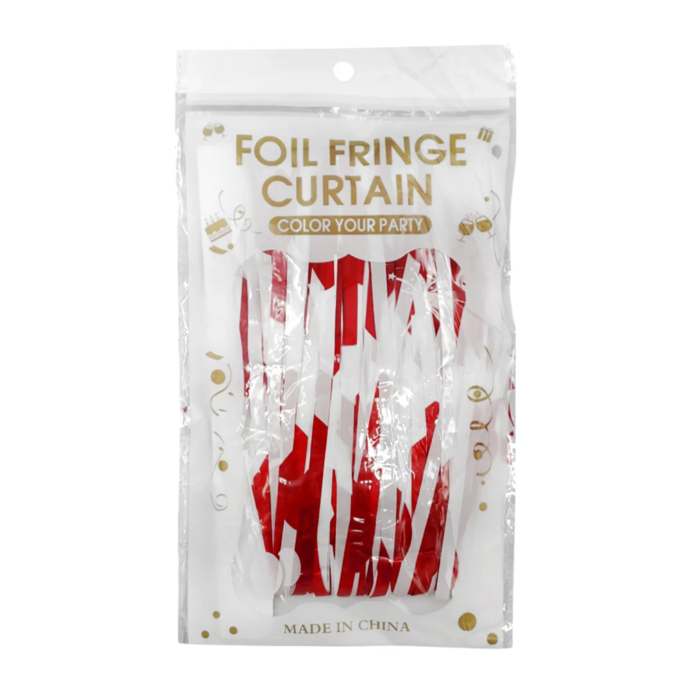 Cortina de fiesta con estampado de corazones para san valentín / foil…