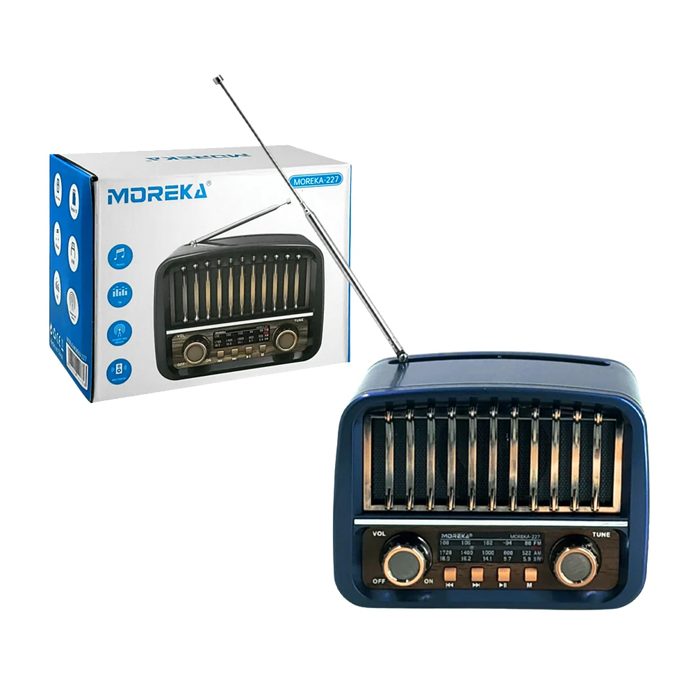 Radio bocina moreka con fm-am, puerto usb-tf, variedad de colores / m…