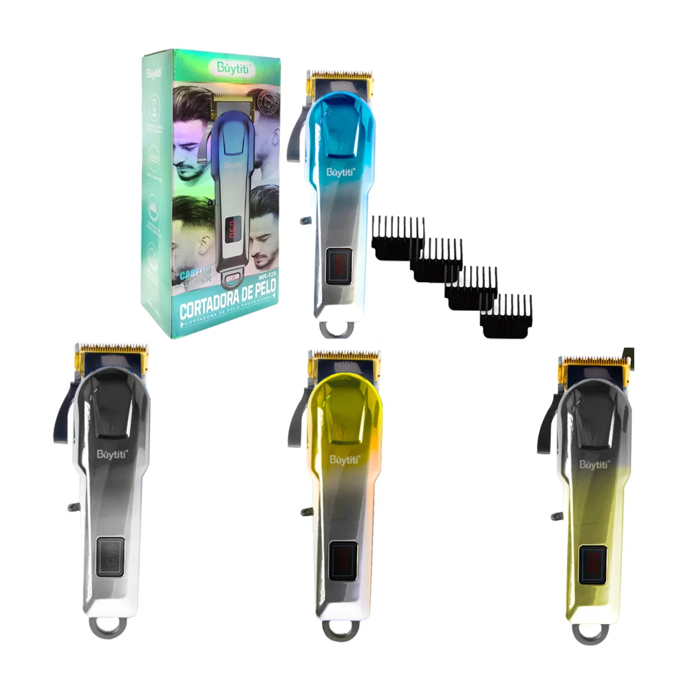 Rasuradora eléctrica de metal recargable, pantalla led + accesorios, …