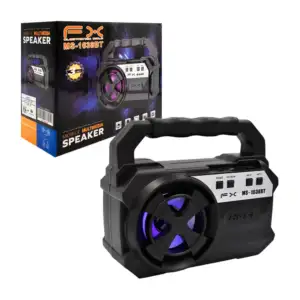 Bocina fx inalámbrica, portátil, 3in con puerto usb, tf y radio / ms-…