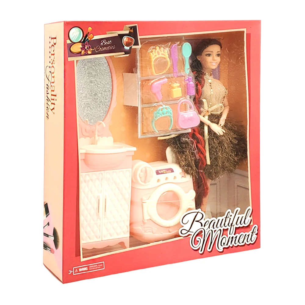 Set muñeca beautiful moment con temática de tocador, variedad de acce…