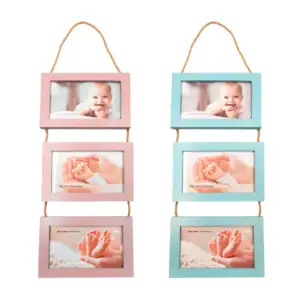 Juego de 3 portarretratos rectangulares colgantes de 10x15cm x 3 / pf…
