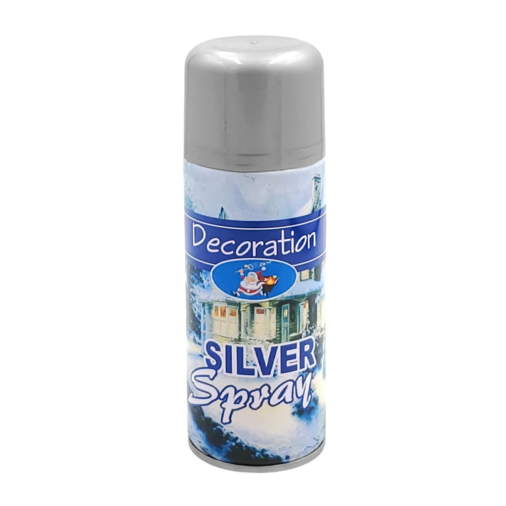 Spray plateado para decoración, 250ml, acabado metálico / QLP0053