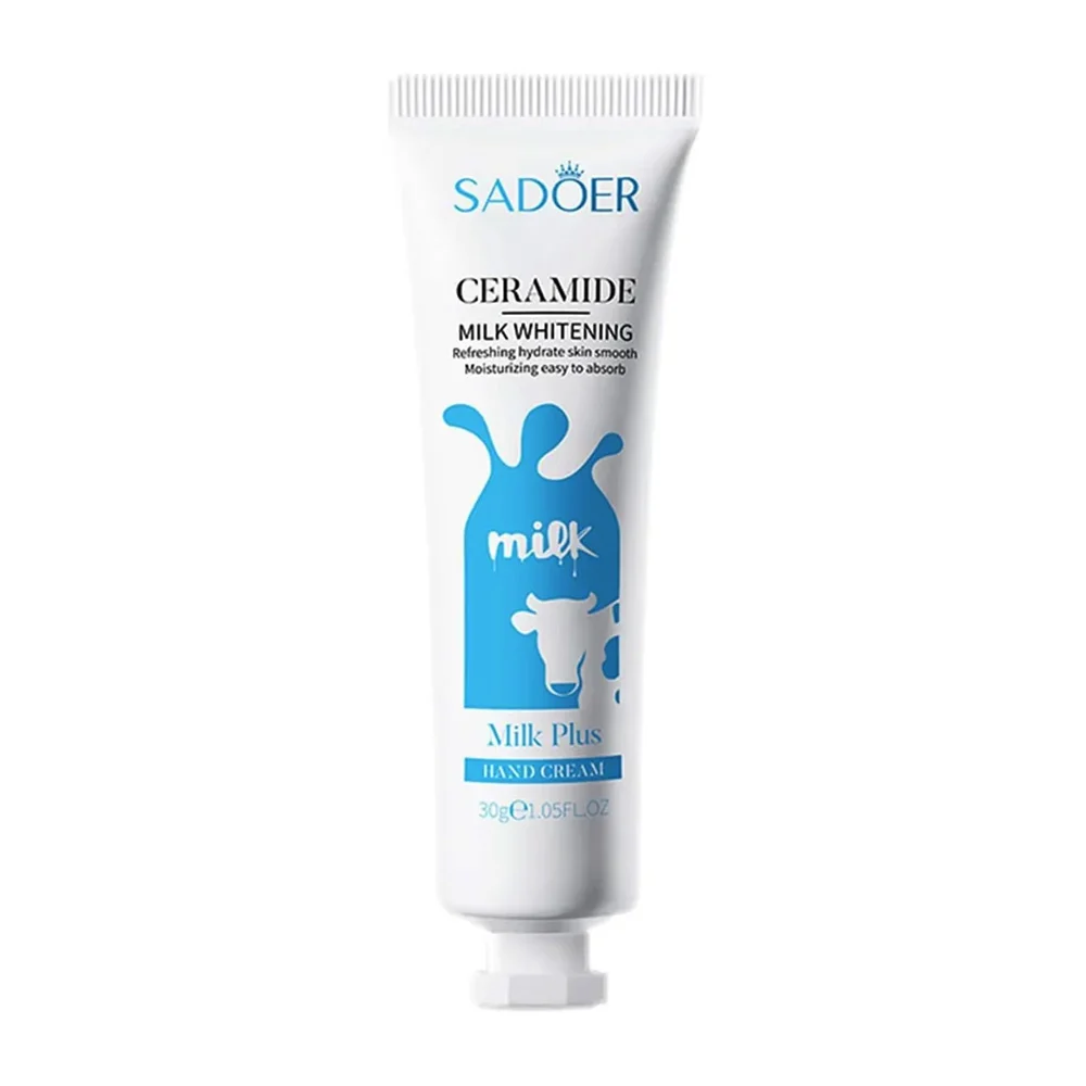 Crema hidratante para manos milk sadoer, con ceramida, 30g