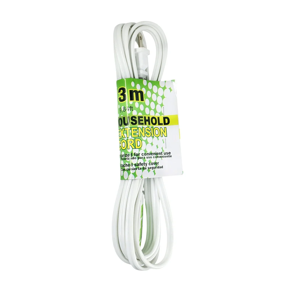 Extensión eléctrica en color blanca de 3m con 3 contactos / household…