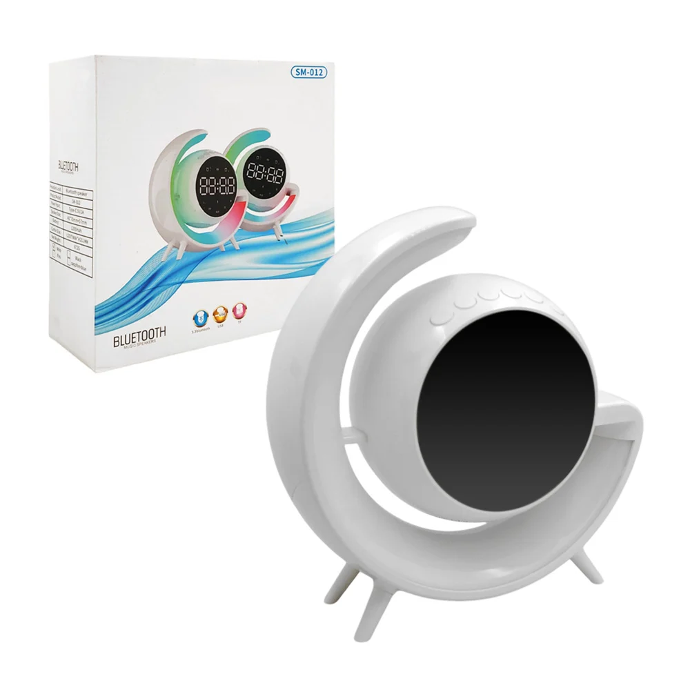 Bocina reloj despertador con luz rgb en forma de G, entrada tf y usb,…