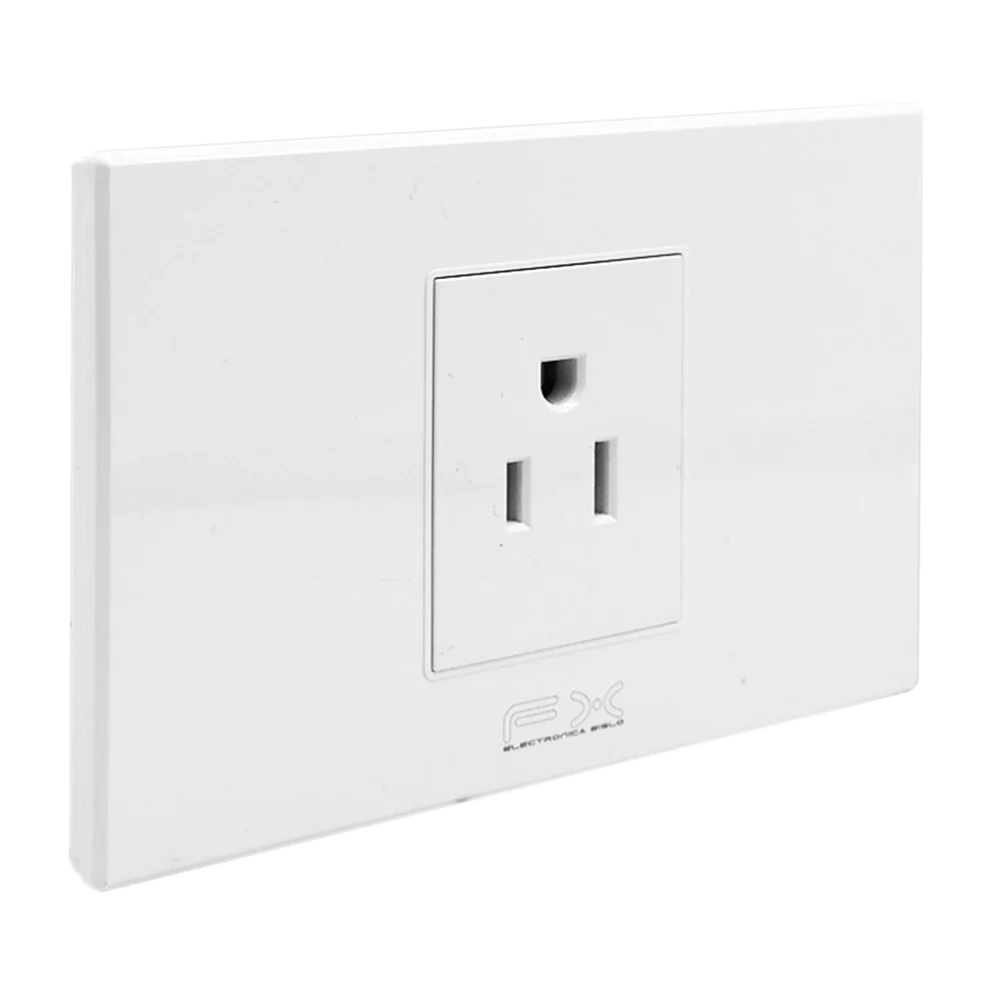 Placa enchufe para pared con 1 contacto trifásico, color blanco / sw-…