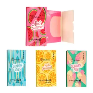 Paquete con 50 papelitos absorbentes de brillo facial, variedad de co…