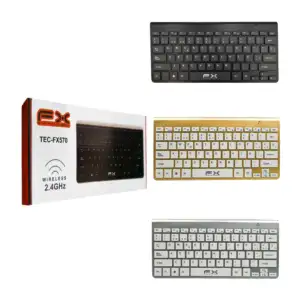 Teclado fx inalámbrico, diseño compacto, teclas silenciosas, variedad…