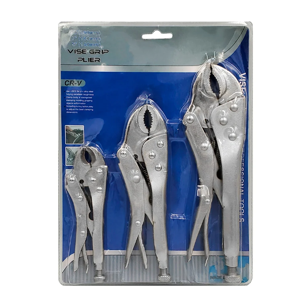 Blíster con 3 pinzas perica de diferentes medidas, acero inoxidable /…
