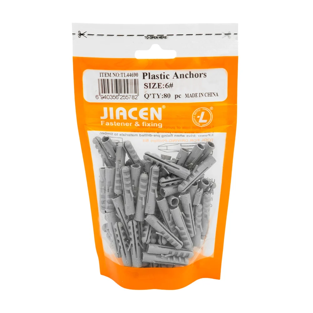 Paquete con 80 taquetes de plástico jiacen del #6 / plastic anchors /…
