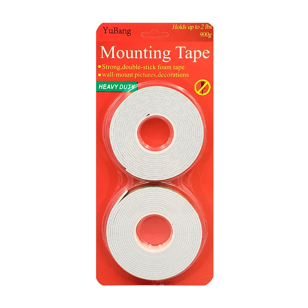 Paquete con 2 cintas blancas doble cara de montaje de 3m / tl44766