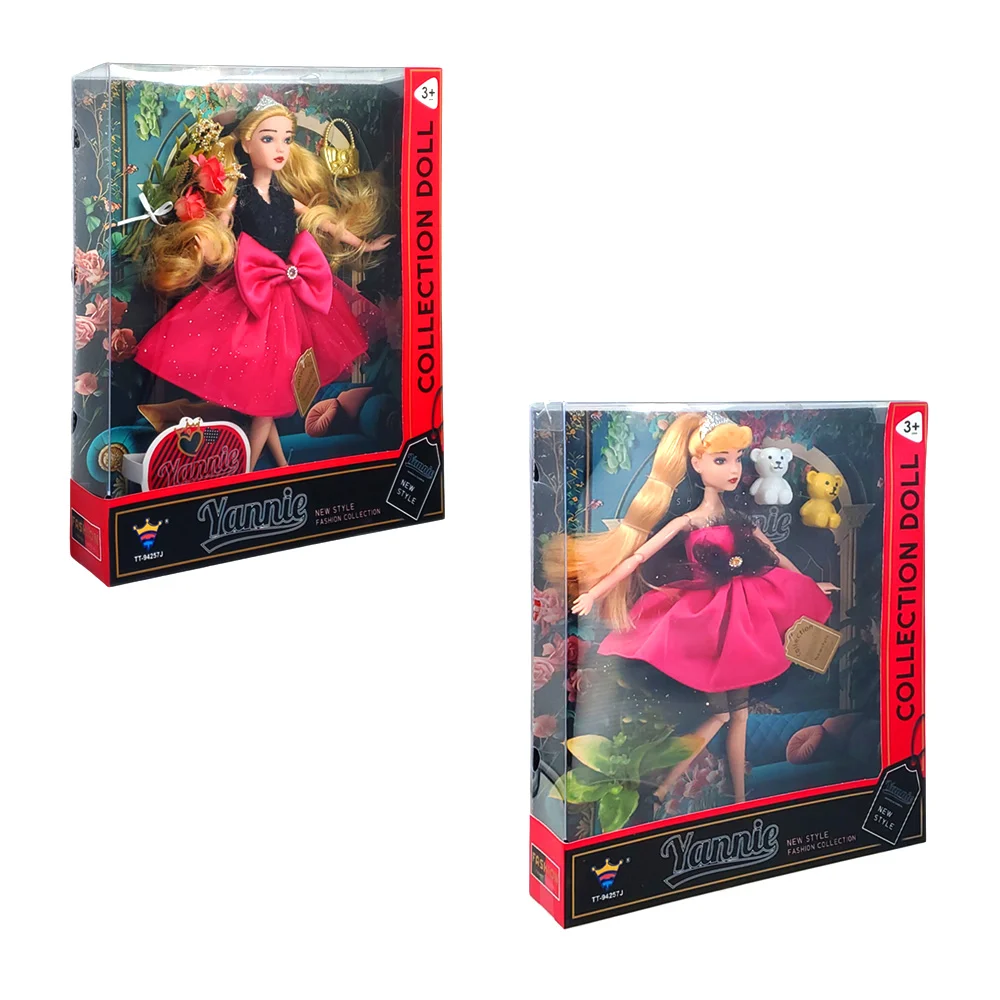 Muñeca Yannie con ropa elegante, flores + accesorios, variedad / tt-9…