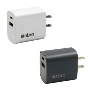 1pz cubo cargador nebro, carga rápida 12w con doble puerto usb y usb-…