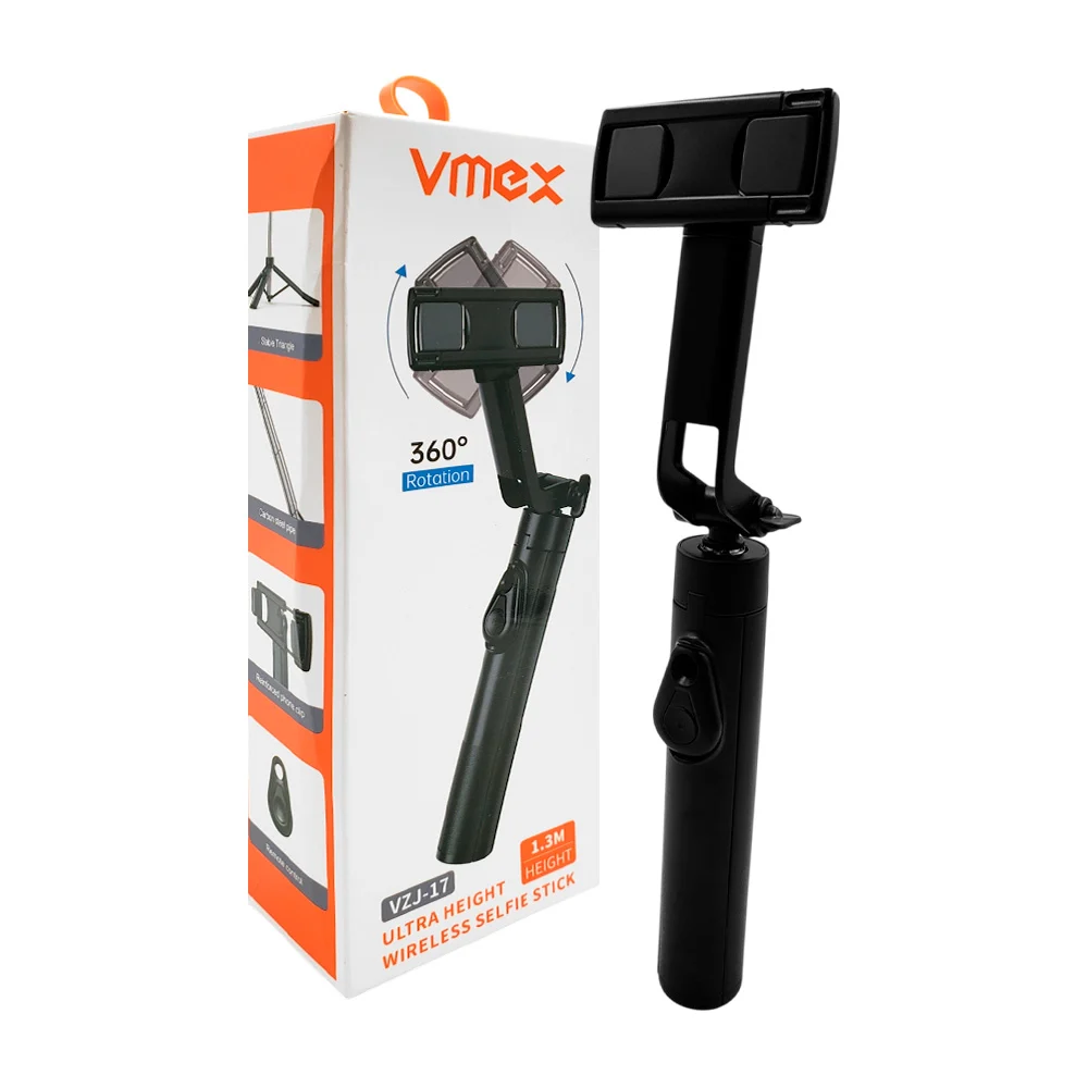 Selfie stick vmex con soporte tripie y estabilizador de fotos con gir…