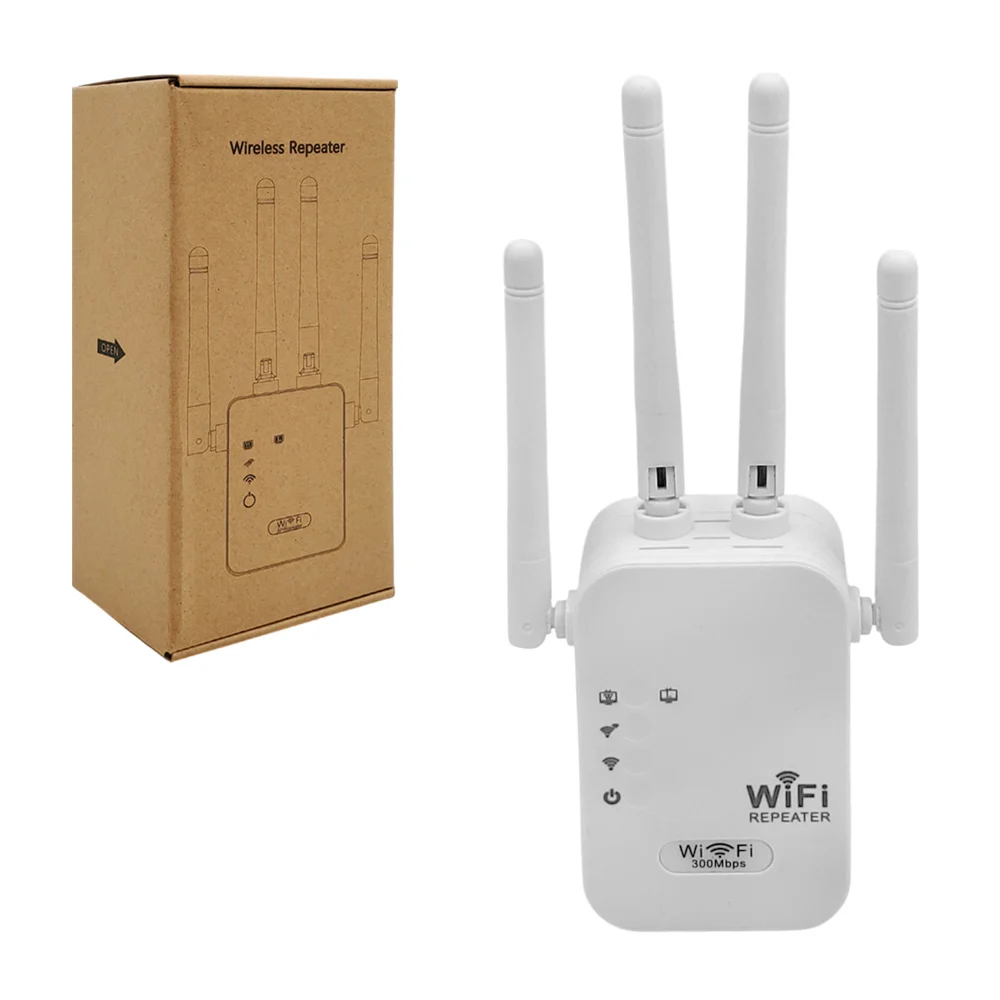 Repetidor wifi con 4 antenas, potencia 300mbps / wifi4 / wireless rep…