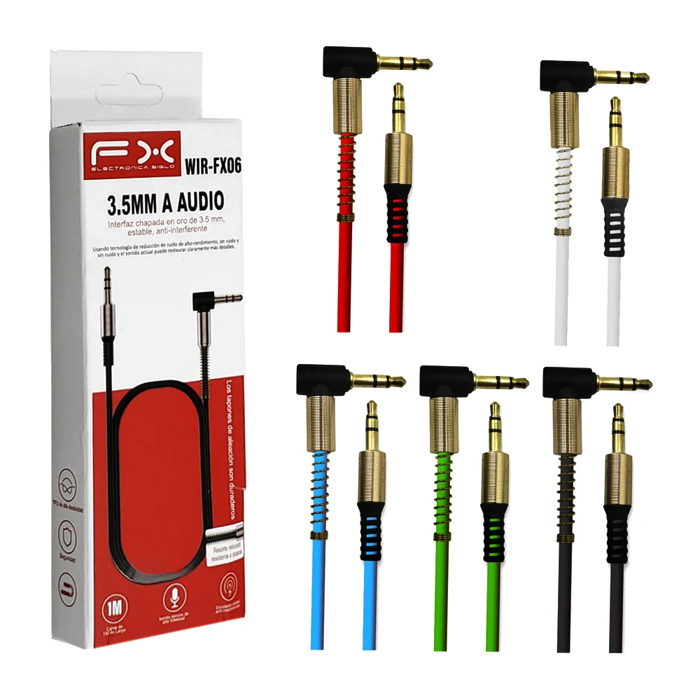 Cable fx para audio interfaz de 3.5mm a audio, cable reforzado, 1m, v…