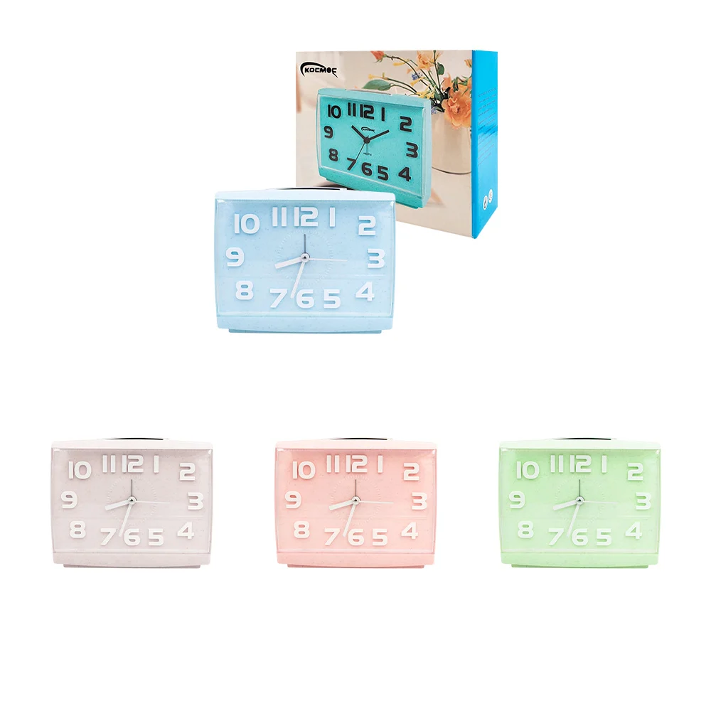 Reloj despertador, rectangular con números grandes en relieve + botón…