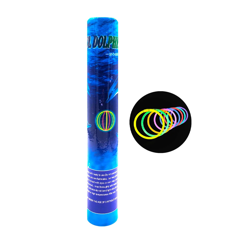 Tubo con 50 pulseras brazalete neón, variedad de colores