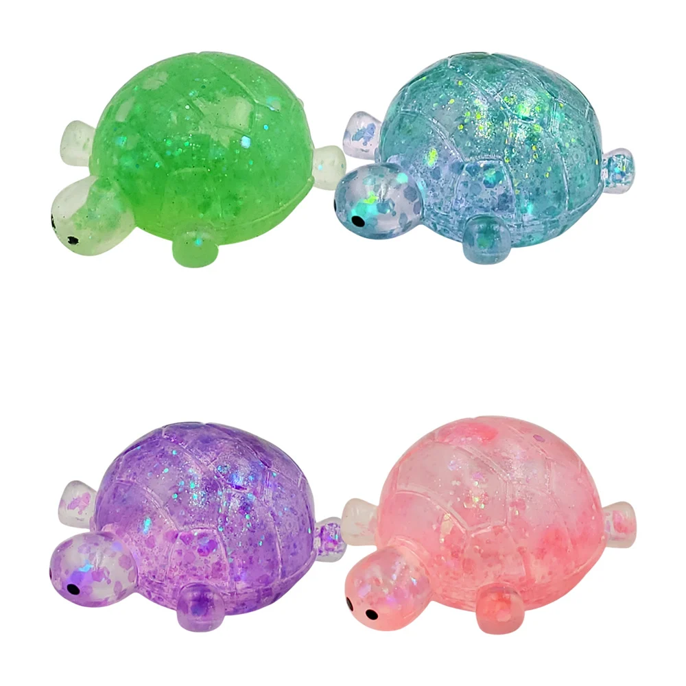 Juguete antiestrés translúcido con brillantina y diseño de tortuga / …