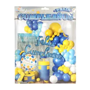Kit decorativo feliz cumpleaños de 55 pcs con temática minions + cort…