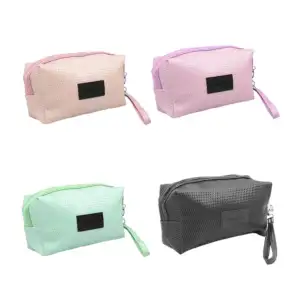Bolsa cosmetiquera, patrón de rombos, parche limeier + asa, variedad …
