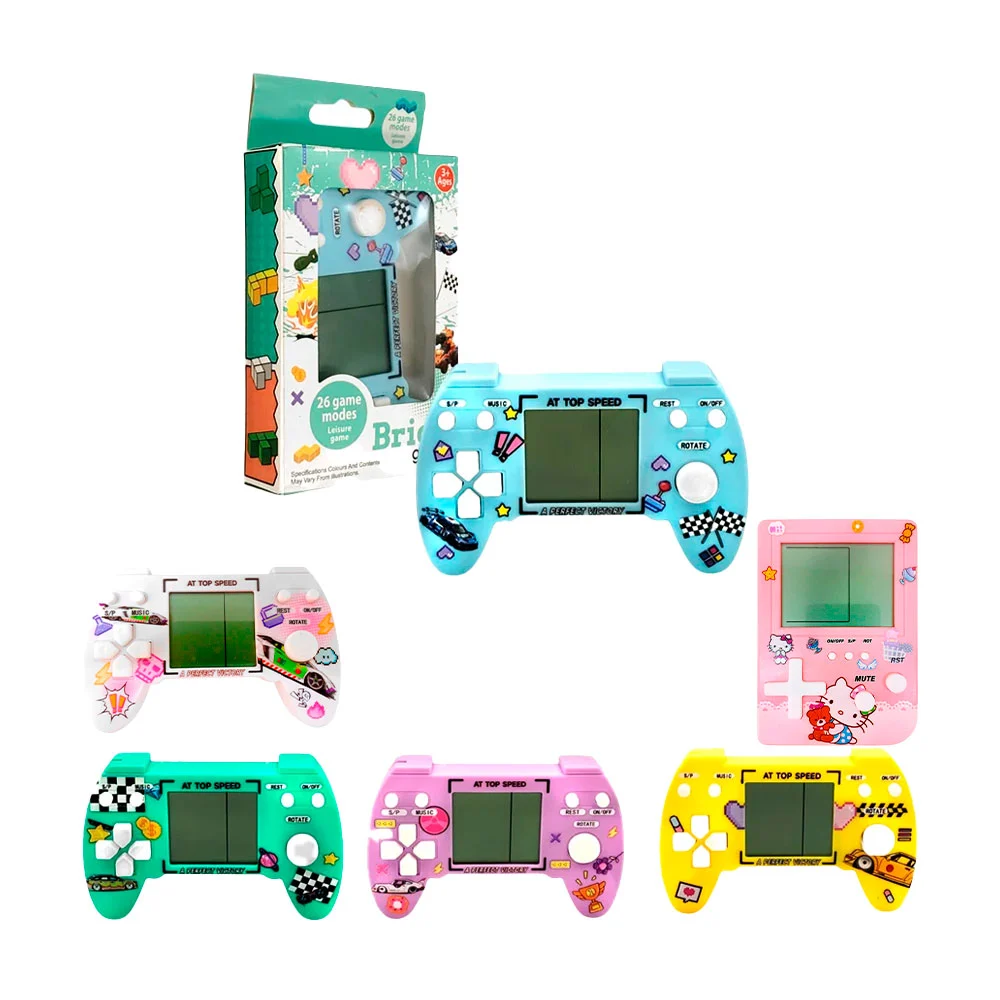 Consola portátil con 26 juegos diferentes, variedad de colores / bric…