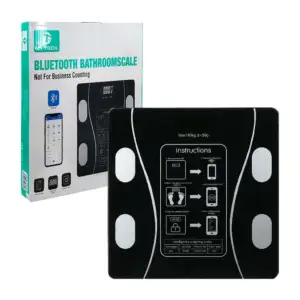Báscula cuadrada bluetooth on teck con capacidad max de 180kg / 10862