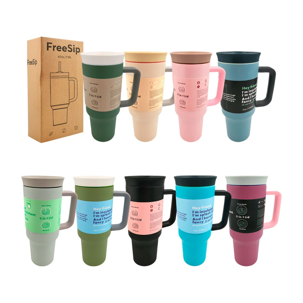 Vaso termo de acero inoxidable, 40oz color liso matte, tapa hermética…