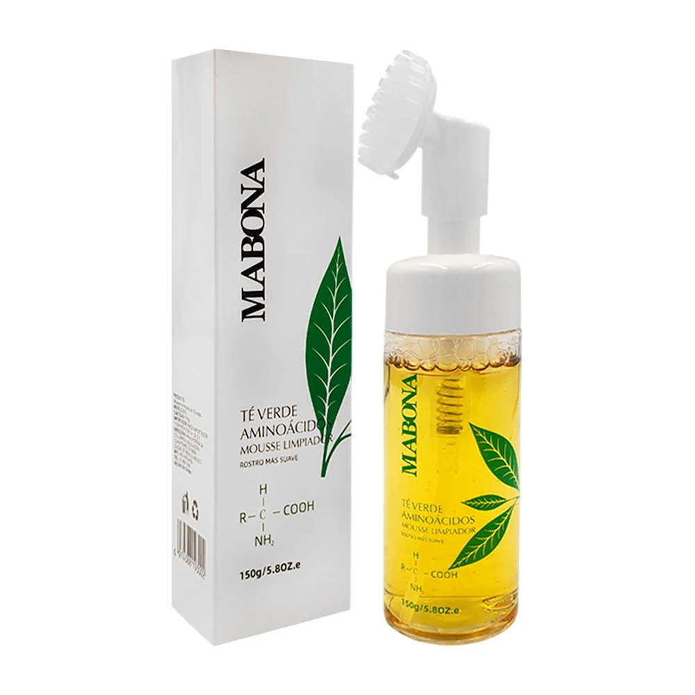 Mousse limpiador facial en espuma mabona con extracto de té verde, 15…