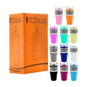 Vaso termo de acero inoxidable con capacidad de 20oz liso, variedad d…