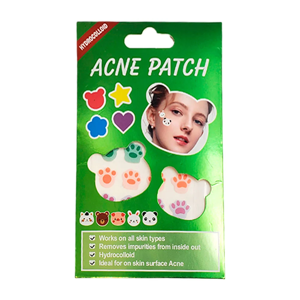 Paquete con 24 parches pegatinas faciales para acné en forma de garri…