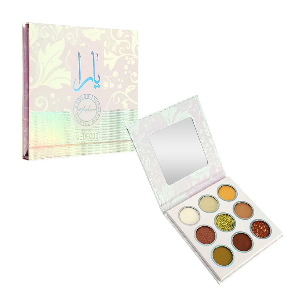 Paleta medecoo con 9 tonos de sombras para los ojos + espejo