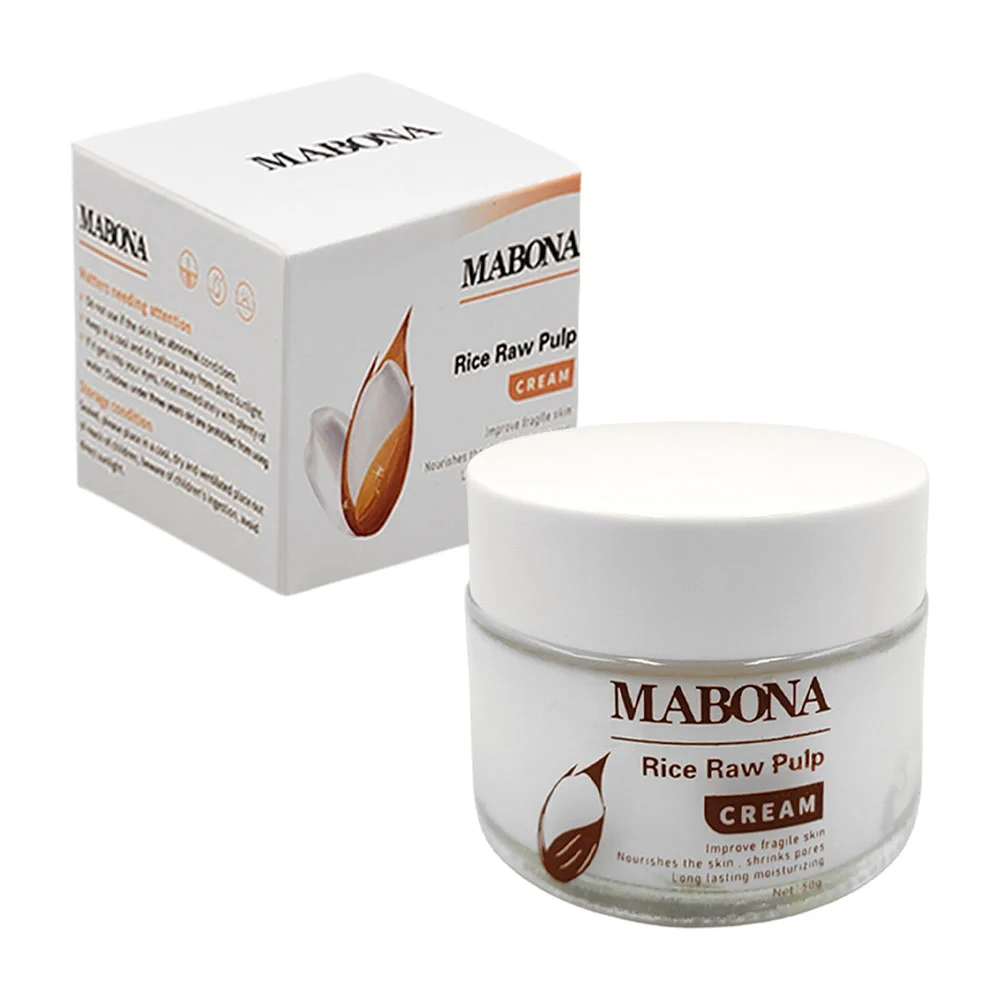 Crema facial nutritiva mabona con extracto de pulpa de arroz, 50g / m…